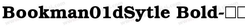 Bookman01dSytle Bold字体转换